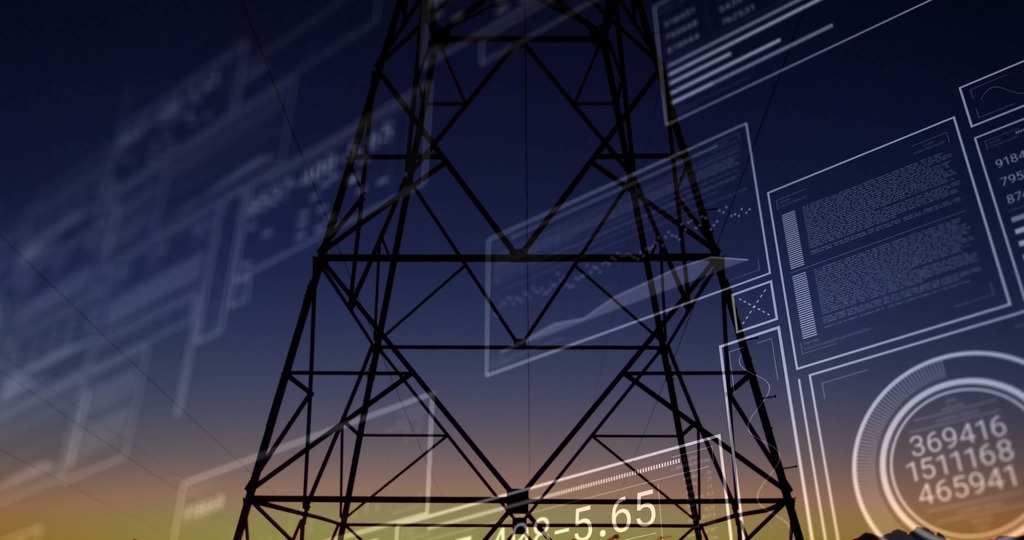 Dark tech plus connection background